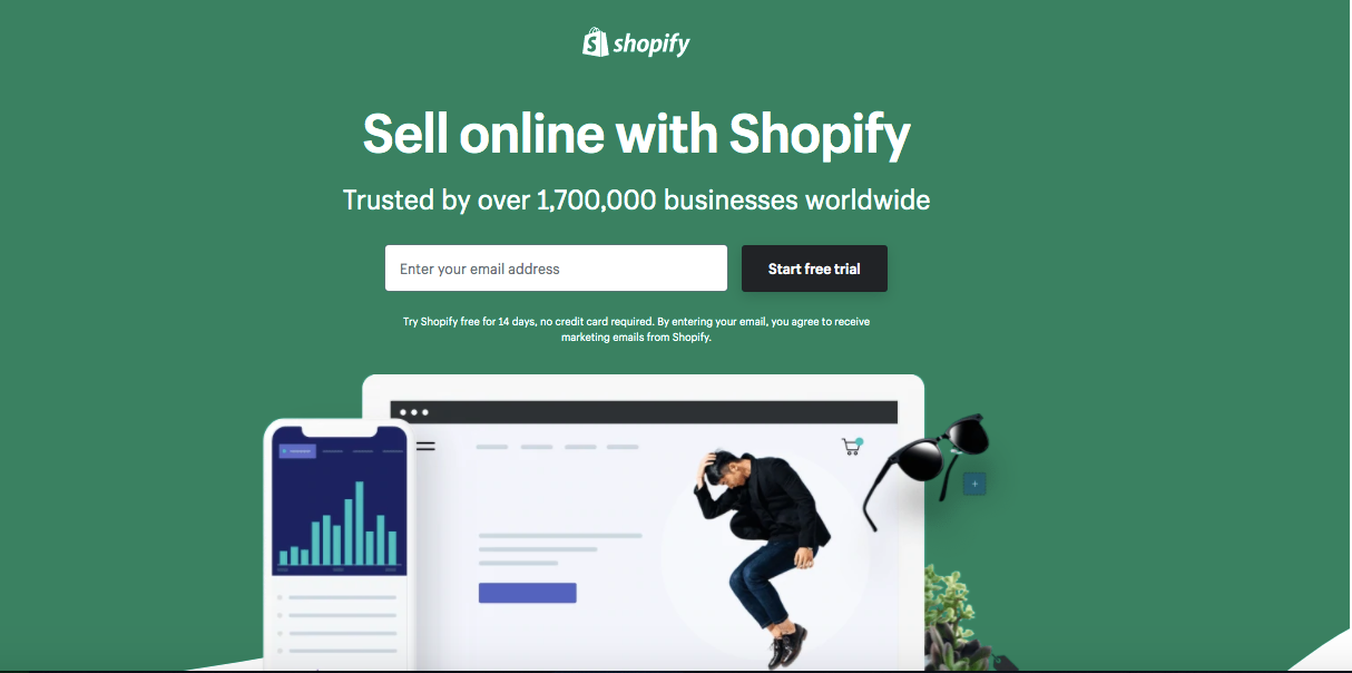 Shopify landing page Shopify landing page